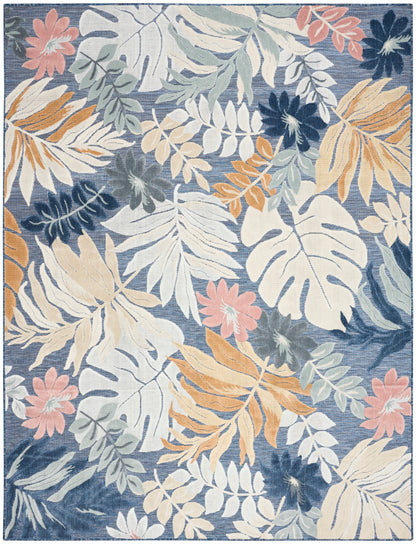 Nourison Home Suncoast SNC02 Denim Multicolor Contemporary Machine Woven Rug