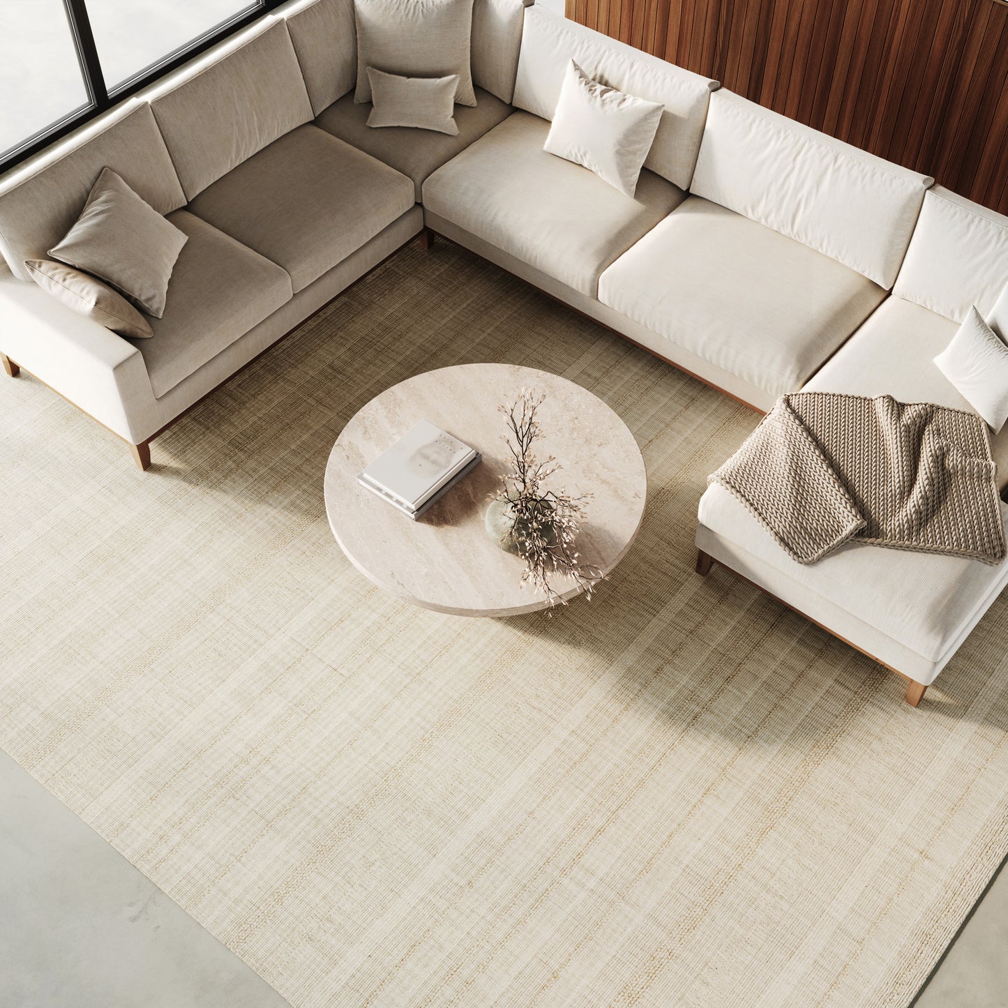 Nourison Home Embrace  Ivory  Contemporary