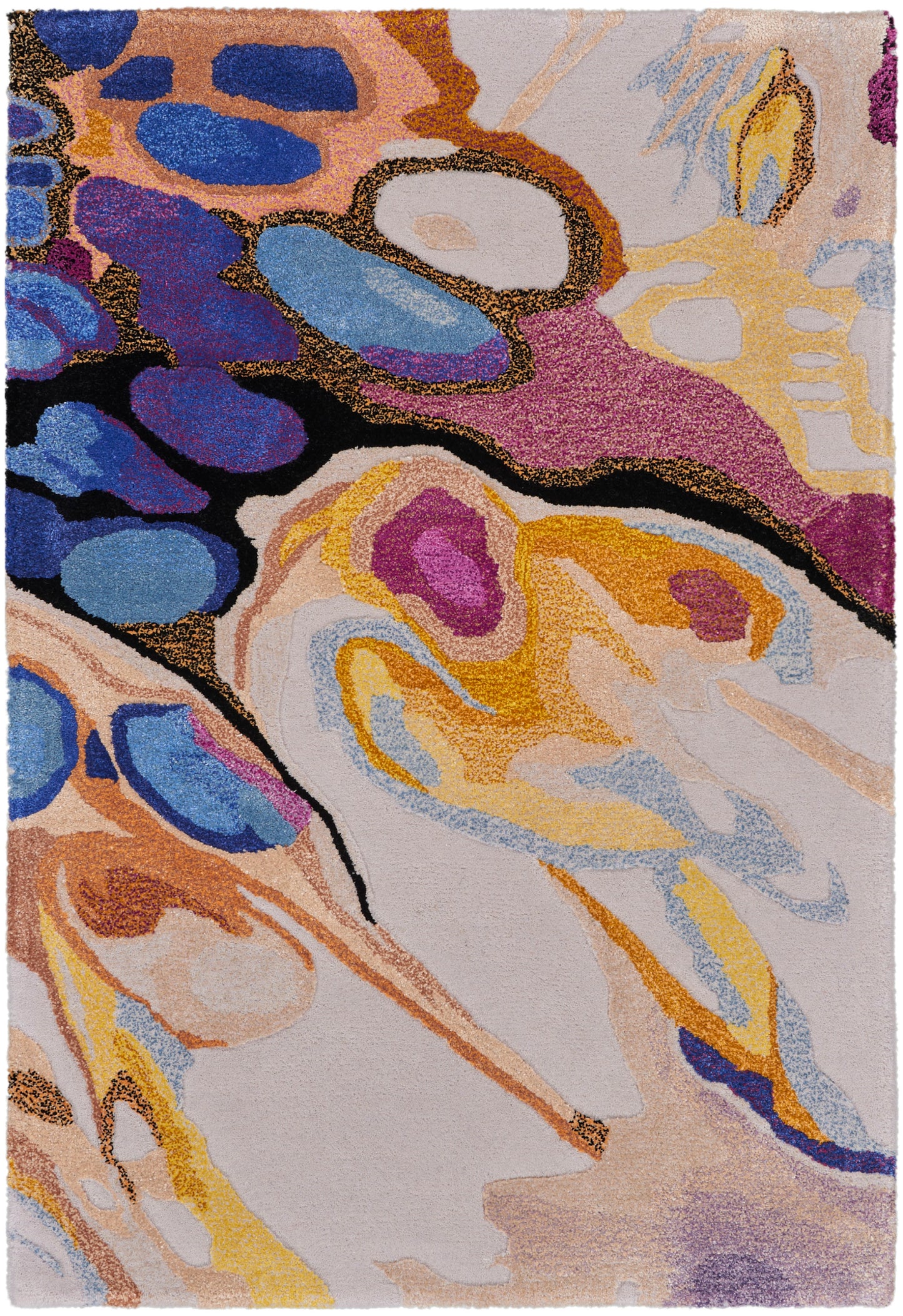 Nourison Home Prismatic PRS20 Grey Lilac Multicolor Contemporary Hand Tufted Rug