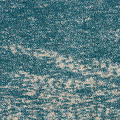 Nourison Home Maxell  Ivory Teal  Contemporary