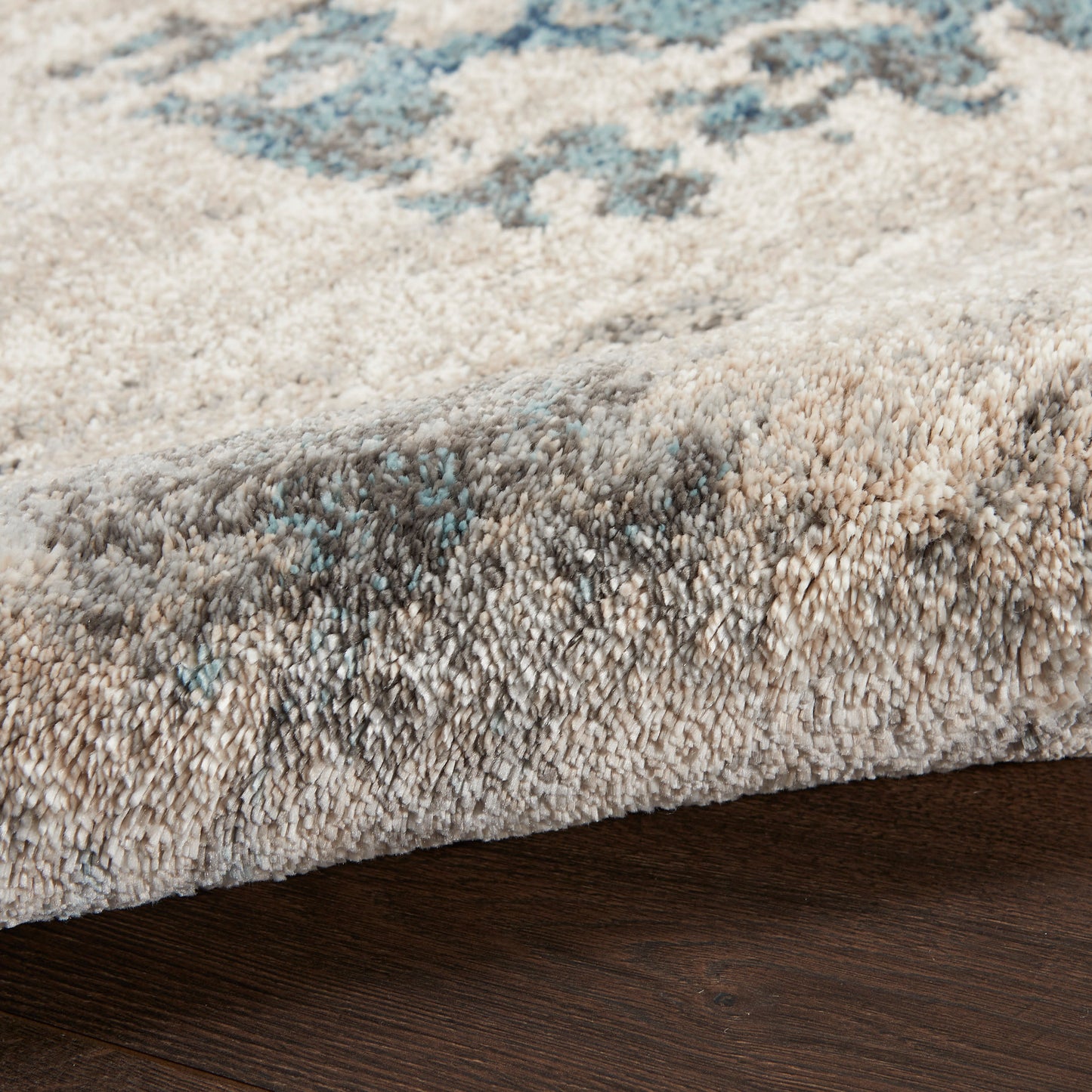 Nourison Home American Manor  Ivory Blue  Contemporary