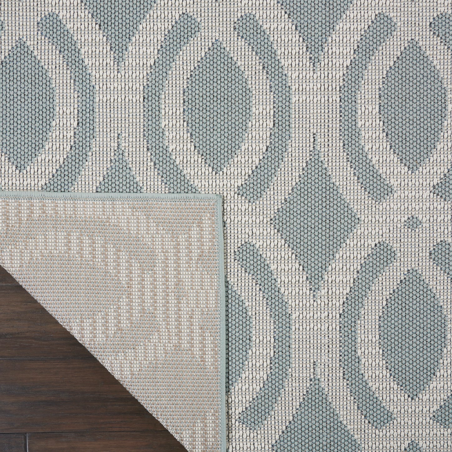 Nourison Home Aruba  Light Blue Cream  Contemporary