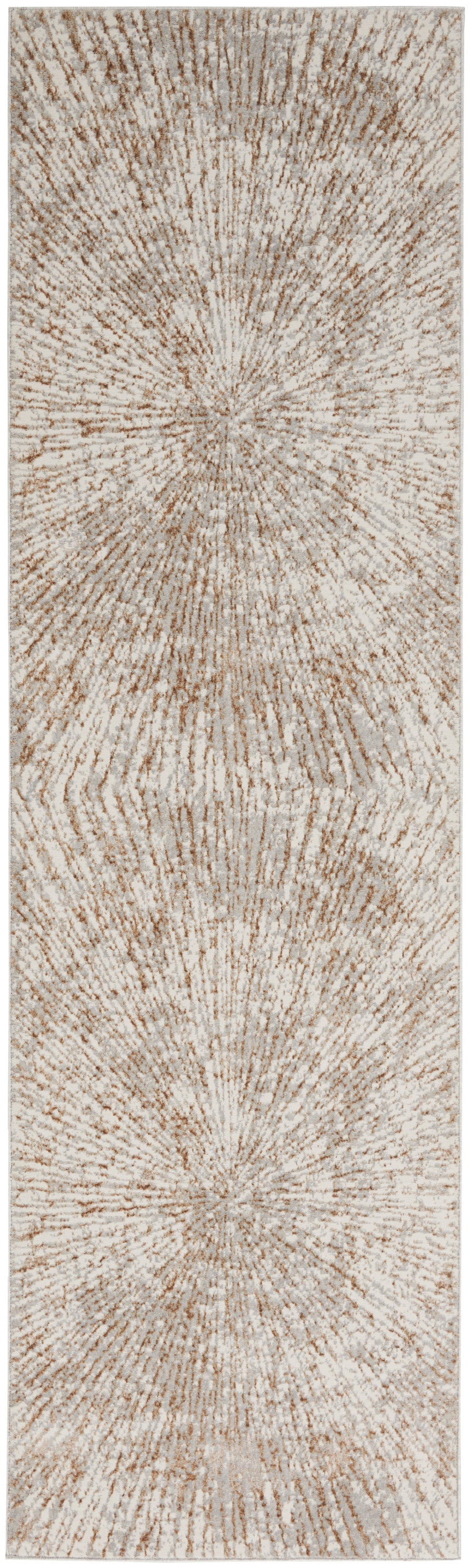 Nourison Home Glow MTL01 Grey Mocha Contemporary Power-loomed Rug