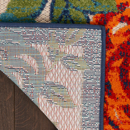 Nourison Home Aloha  Ivory Multicolor  Contemporary