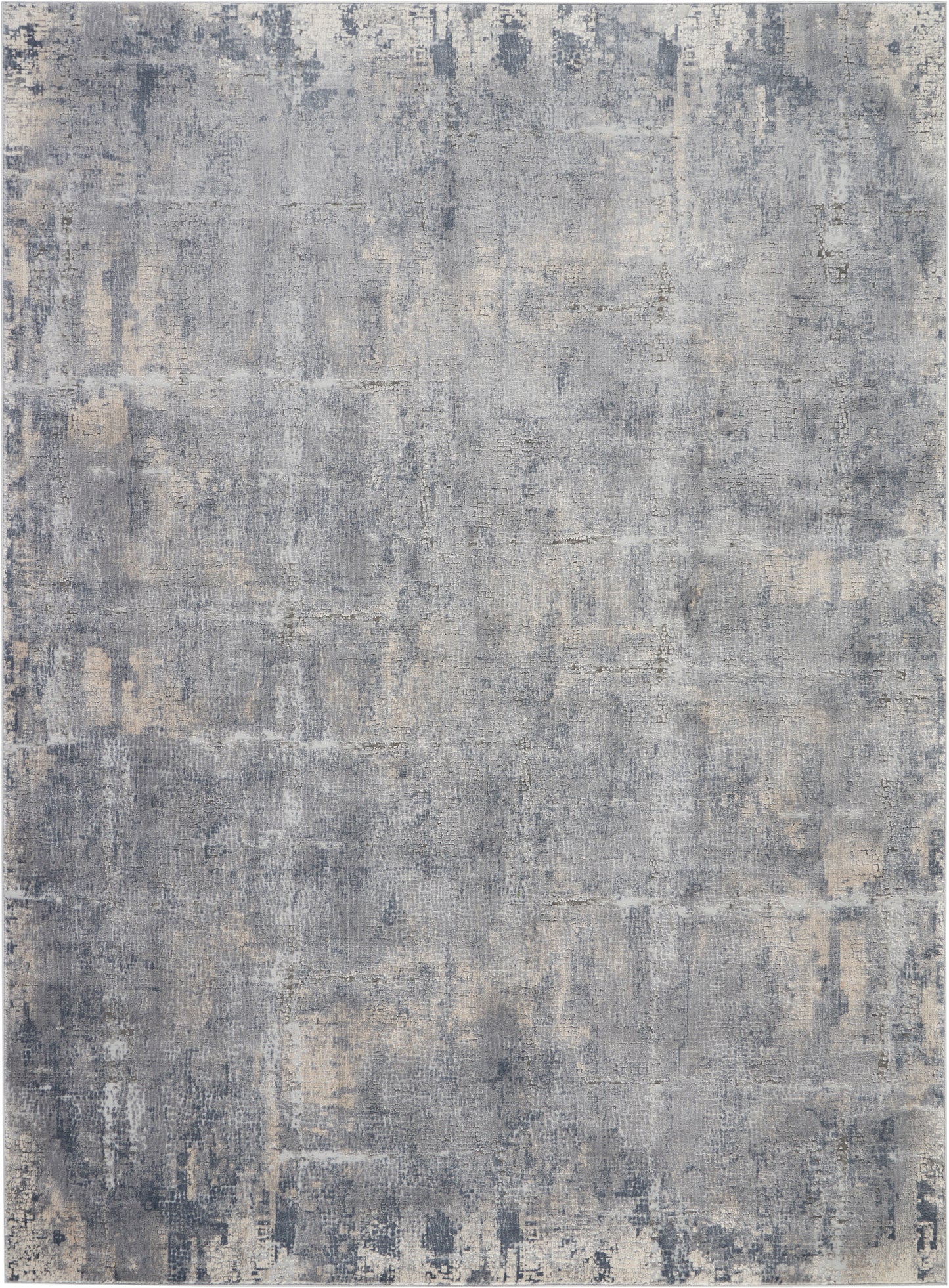 Nourison Home Rustic Textures RUS06 Grey Beige Contemporary Power-loomed Rugs