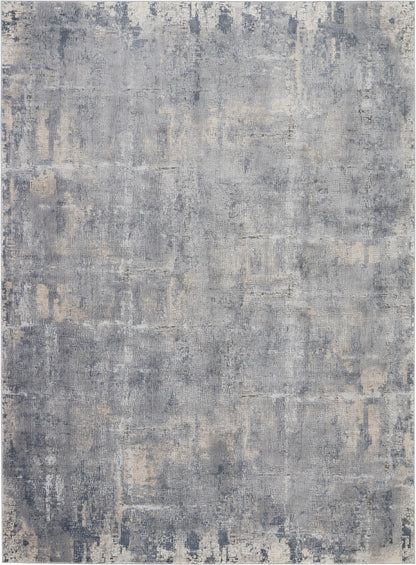 Nourison Home Rustic Textures RUS06 Grey Beige Contemporary Power-loomed Rugs