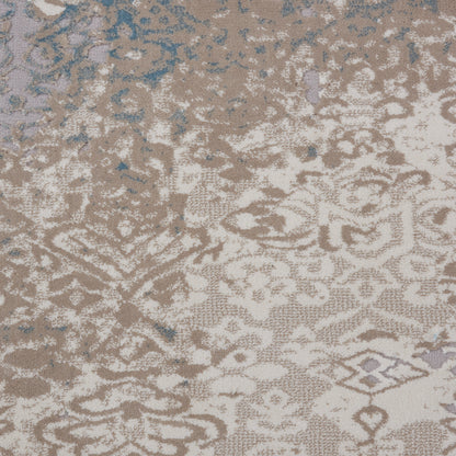 Nourison Home Karma  Ivory Light Blue  Transitional