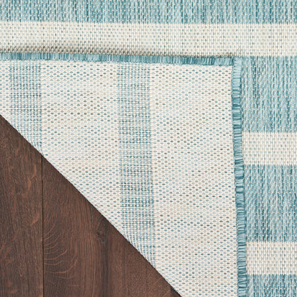 Nourison Home Positano  Aqua Ivory  Contemporary
