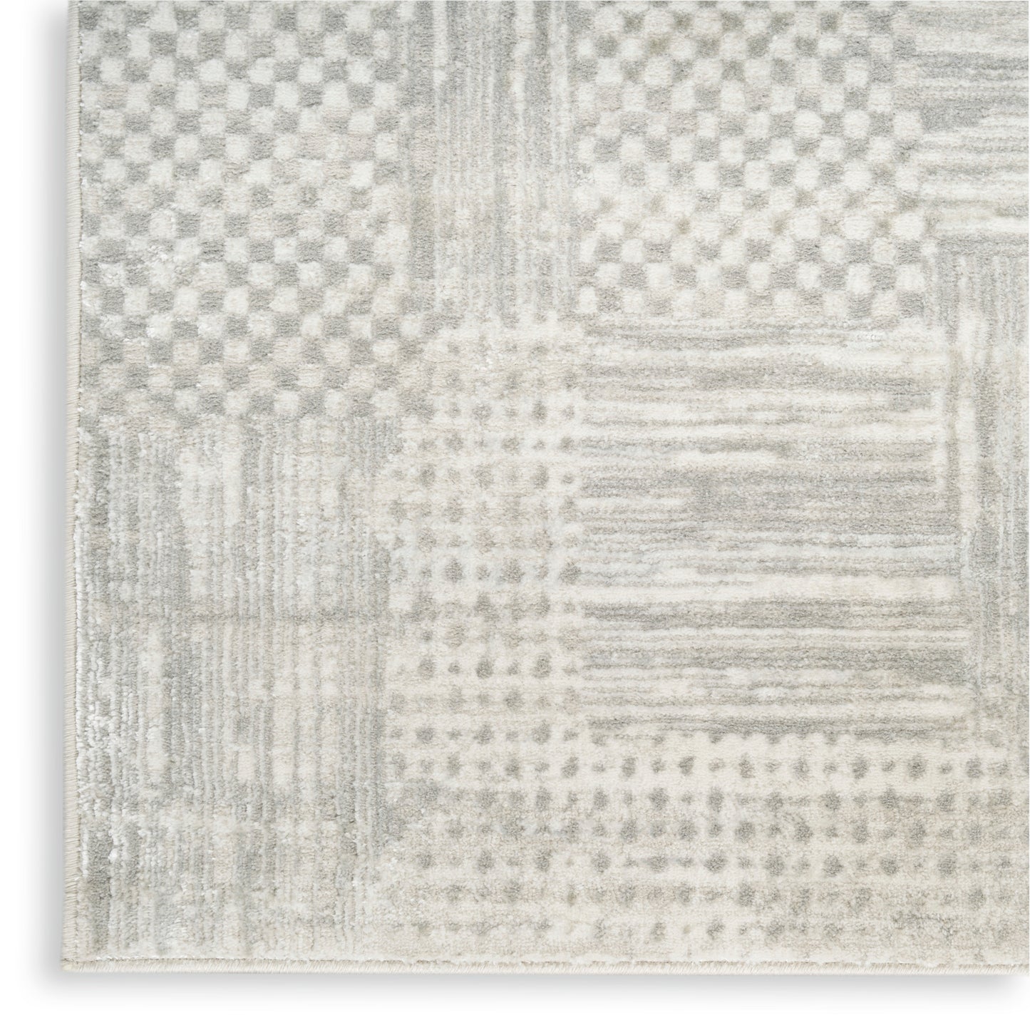 Nourison Home Glitz  Silver Grey  Contemporary
