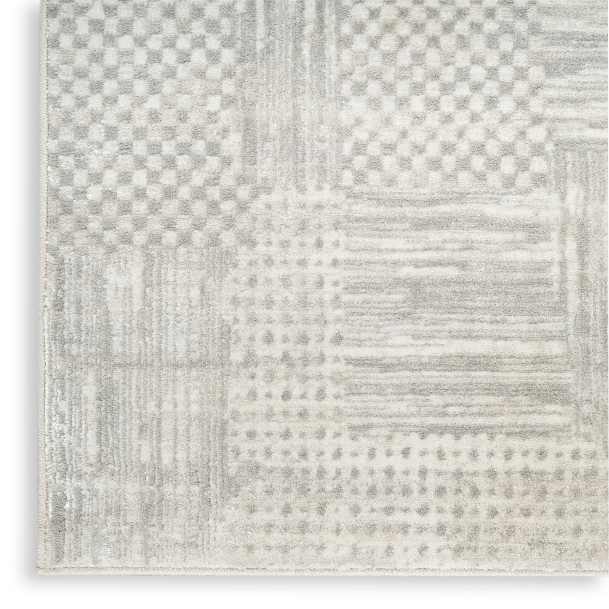 Nourison Home Glitz  Silver Grey  Contemporary