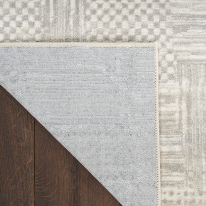 Nourison Home Glitz  Silver Grey  Contemporary