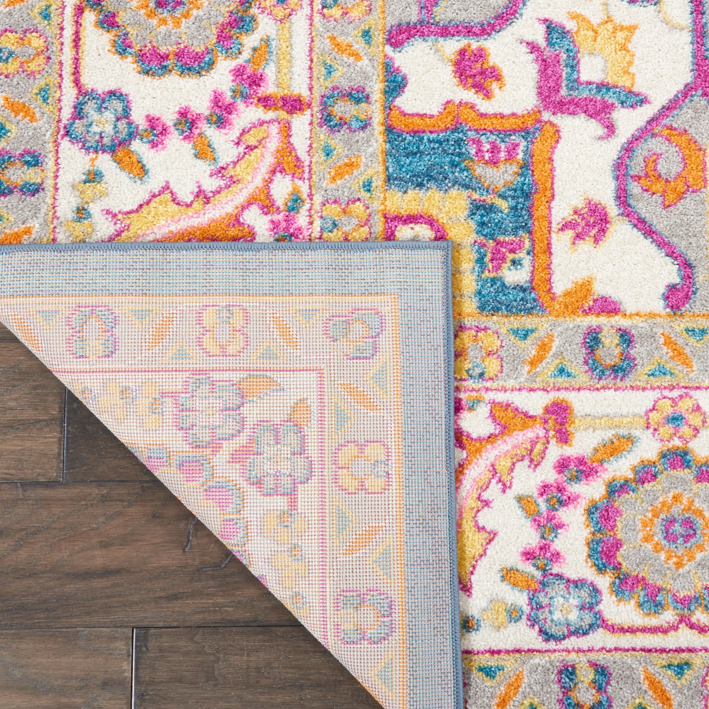 Nourison Home Passion  Teal Multicolor  Transitional