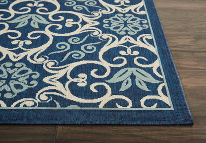 Nourison Home Caribbean  Navy  Transitional