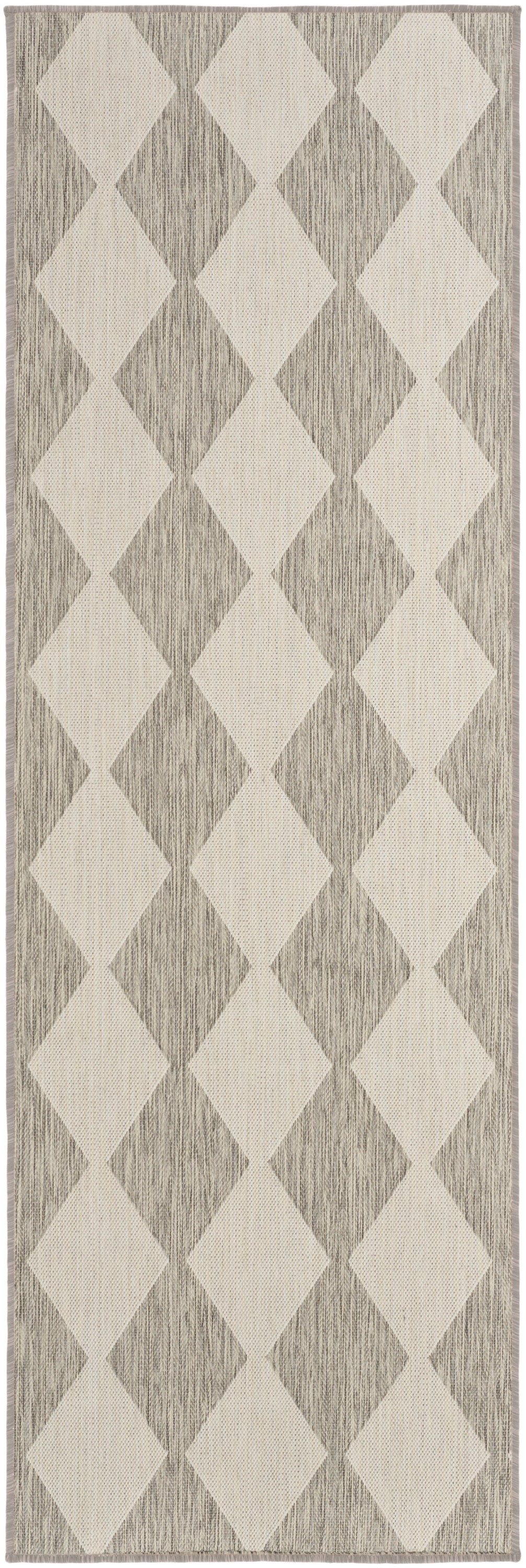Nourison Home Positano POS04 Light Grey Contemporary Power-loomed Rug