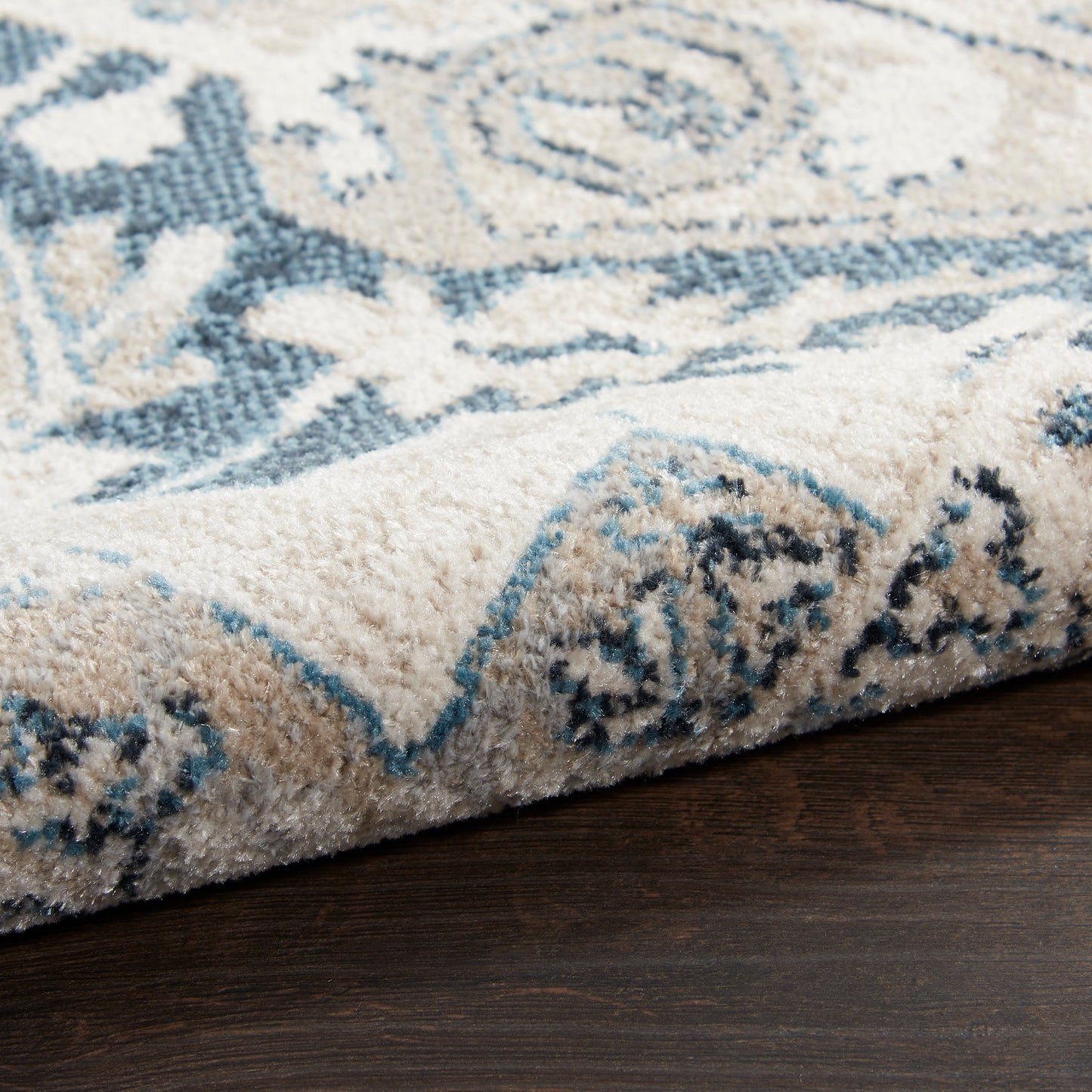 Nourison Home Carina  Blue Grey  Transitional