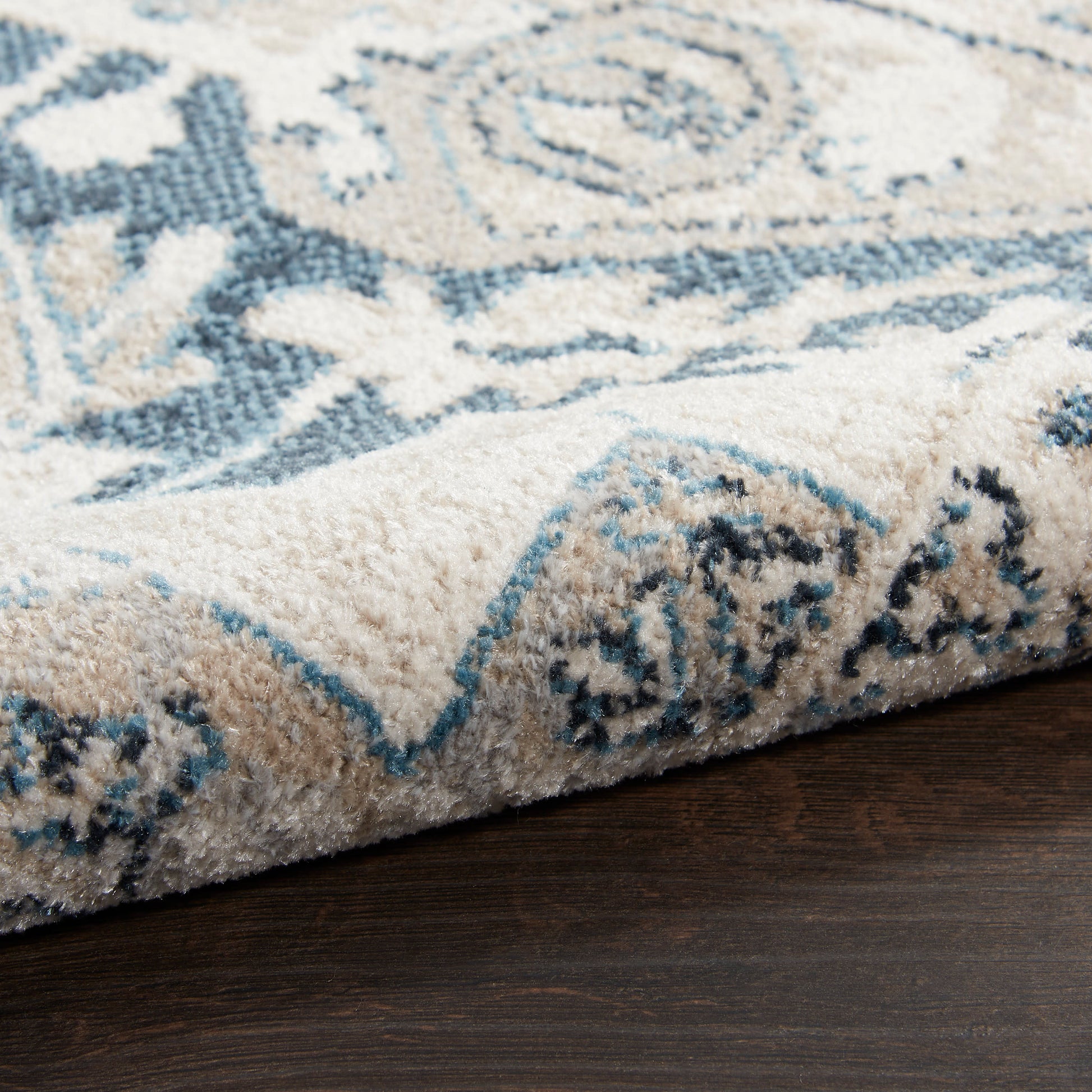 Nourison Home Carina  Blue Grey  Transitional