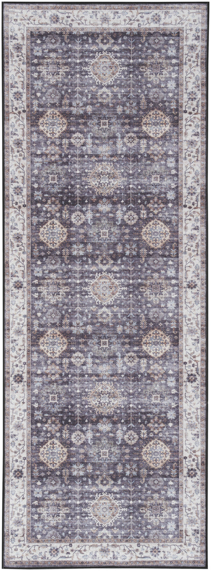 Nourison Home Fulton  Charcoal  Traditional