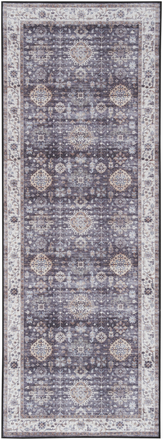 Nourison Home Fulton  Charcoal  Traditional
