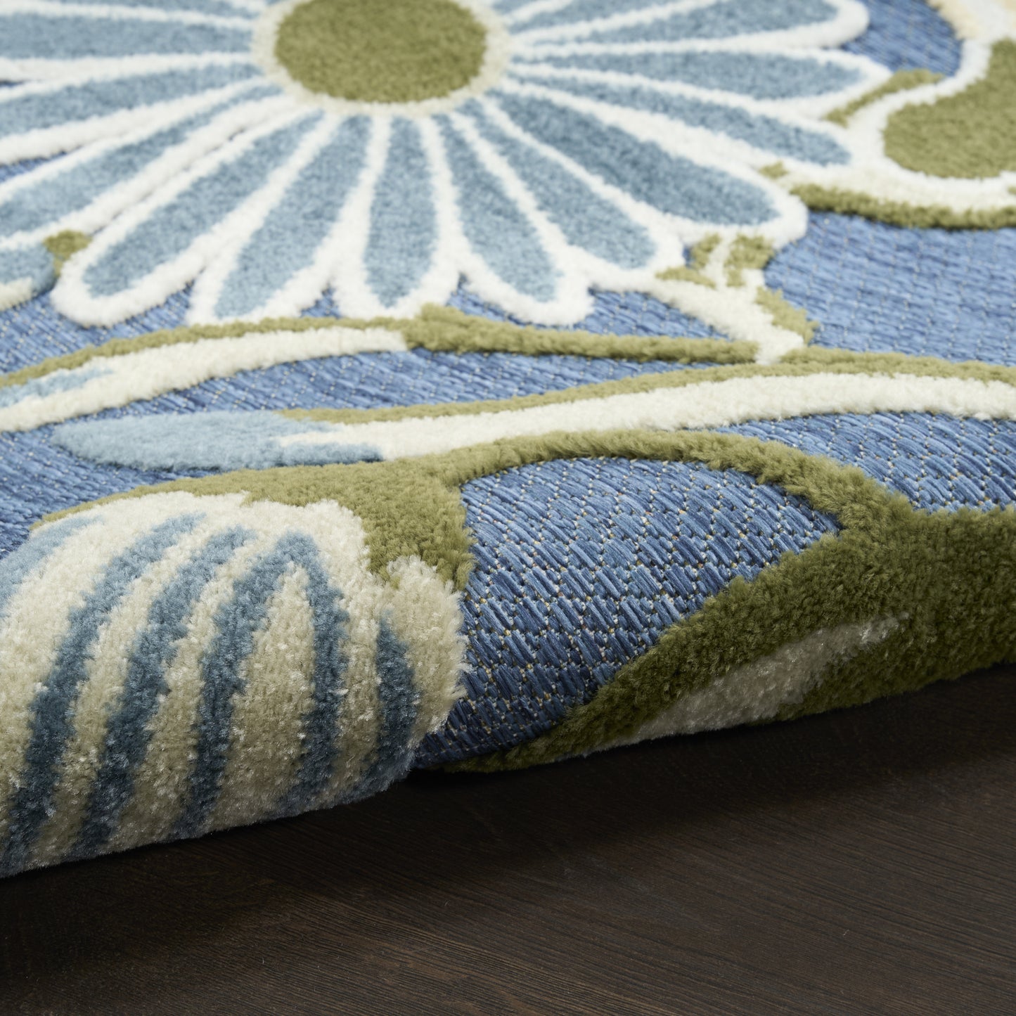 Nourison Home Aloha  Blue Sage  Contemporary