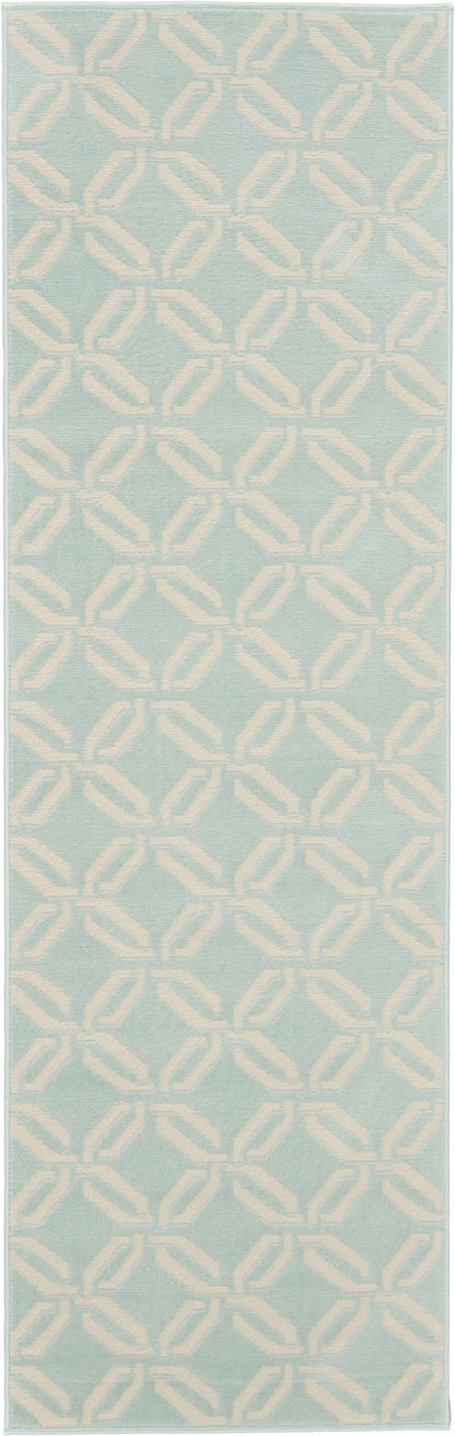 Nourison Home Jubilant JUB17 Green Contemporary Power-loomed Rug