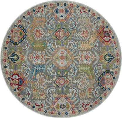 Nourison Home Ankara Global ANR12 Grey Multicolor Traditional Power-loomed Rug