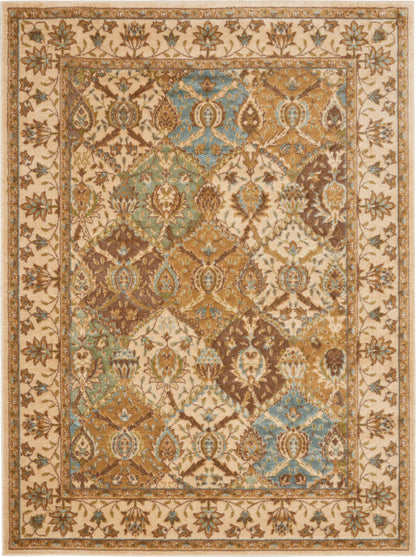 Nourison Home Modesto MDS04 Beige Traditional Power-loomed Rug