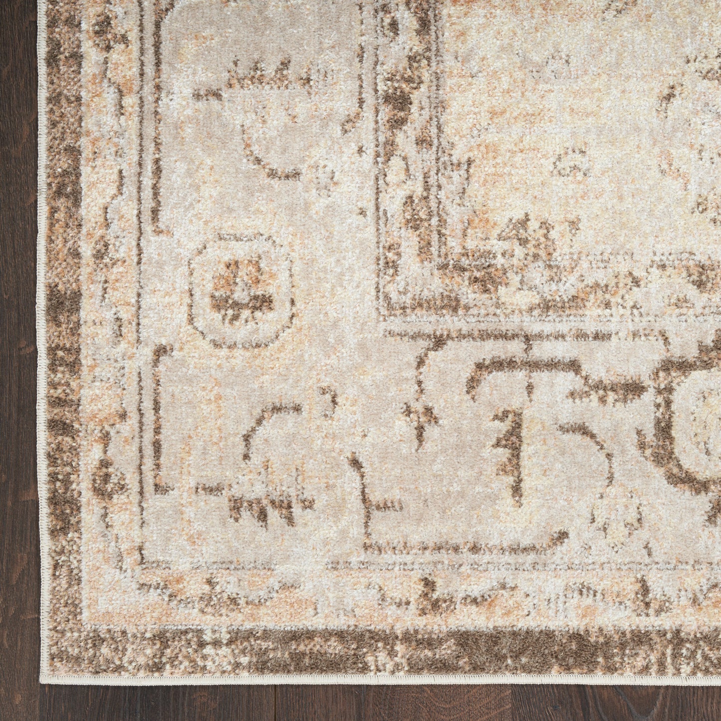 Nourison Home Astra Machine Washable  Beige  Traditional