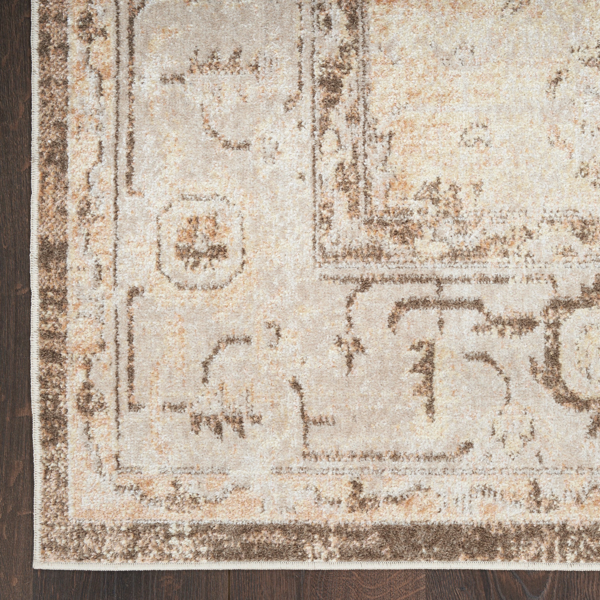 Nourison Home Astra Machine Washable  Beige  Traditional