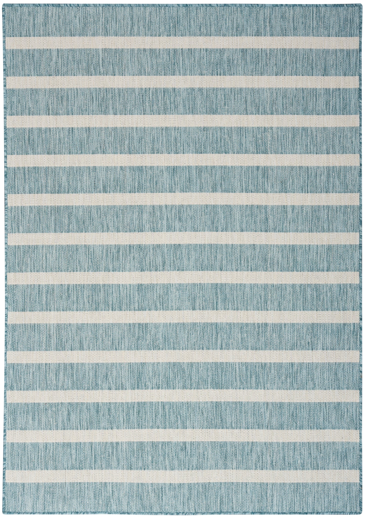 Nourison Home Positano POS03 Aqua Ivory Contemporary Power-loomed Rug