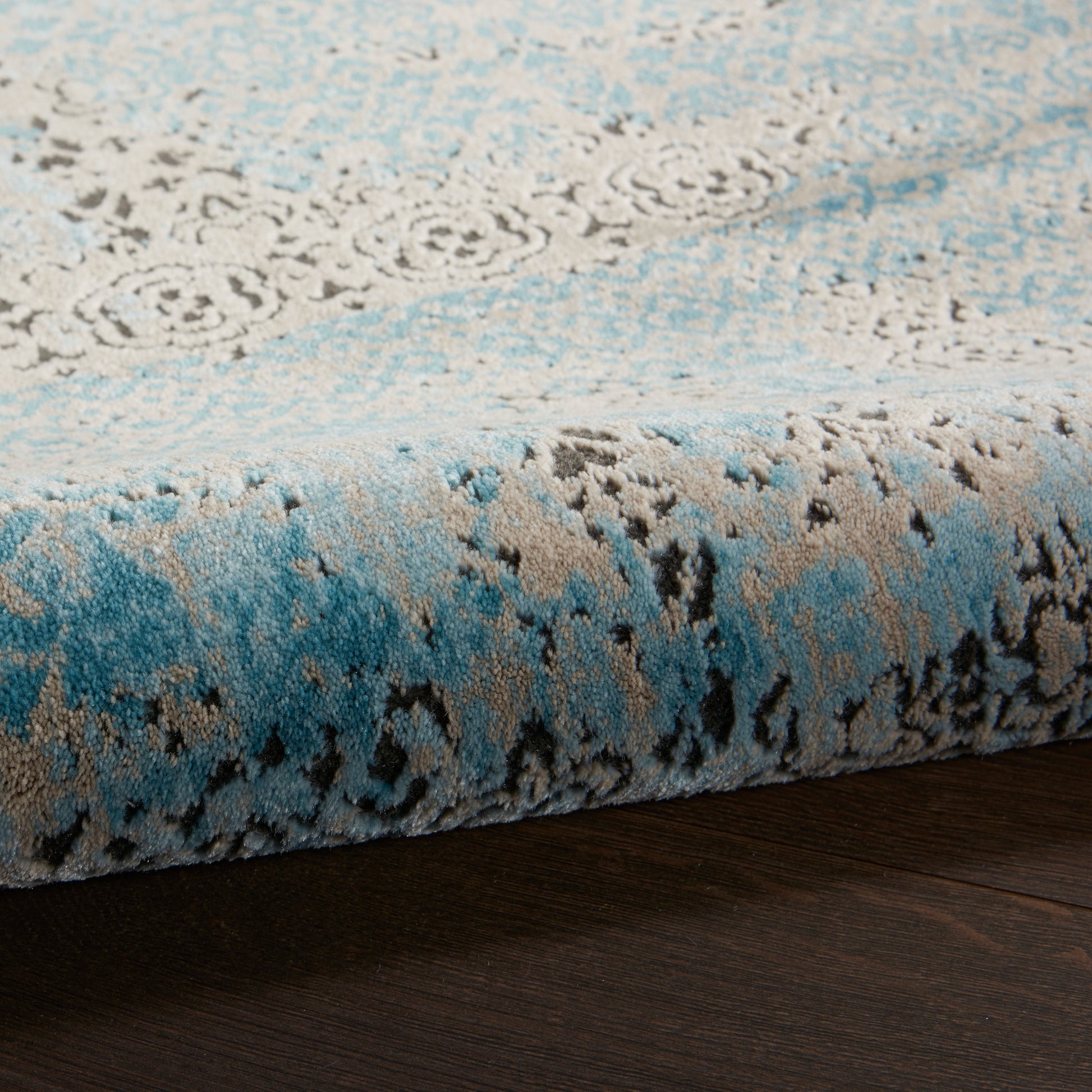 Nourison Home Karma  Blue  Traditional