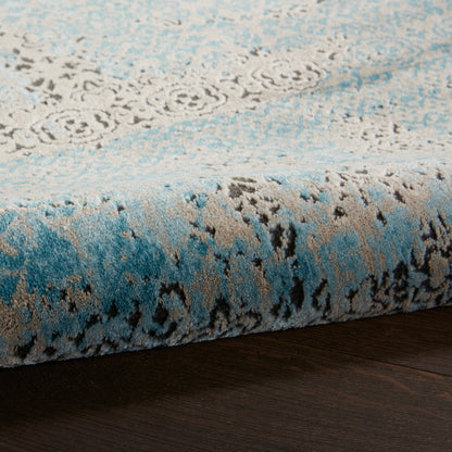 Nourison Home Karma  Blue  Traditional
