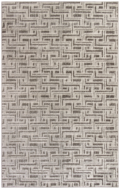 Nourison Home Serenity Home SRH04 Grey Ivory Transitional Loom-woven Rug