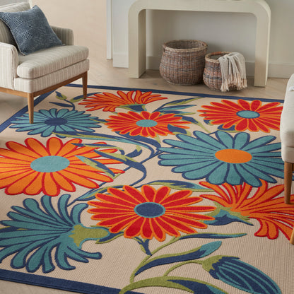 Nourison Home Aloha  Multicolor  Contemporary