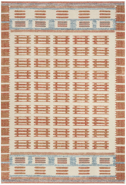 Nourison Home Nordic NRC16 Ivory Rust Contemporary Power-loomed Rug