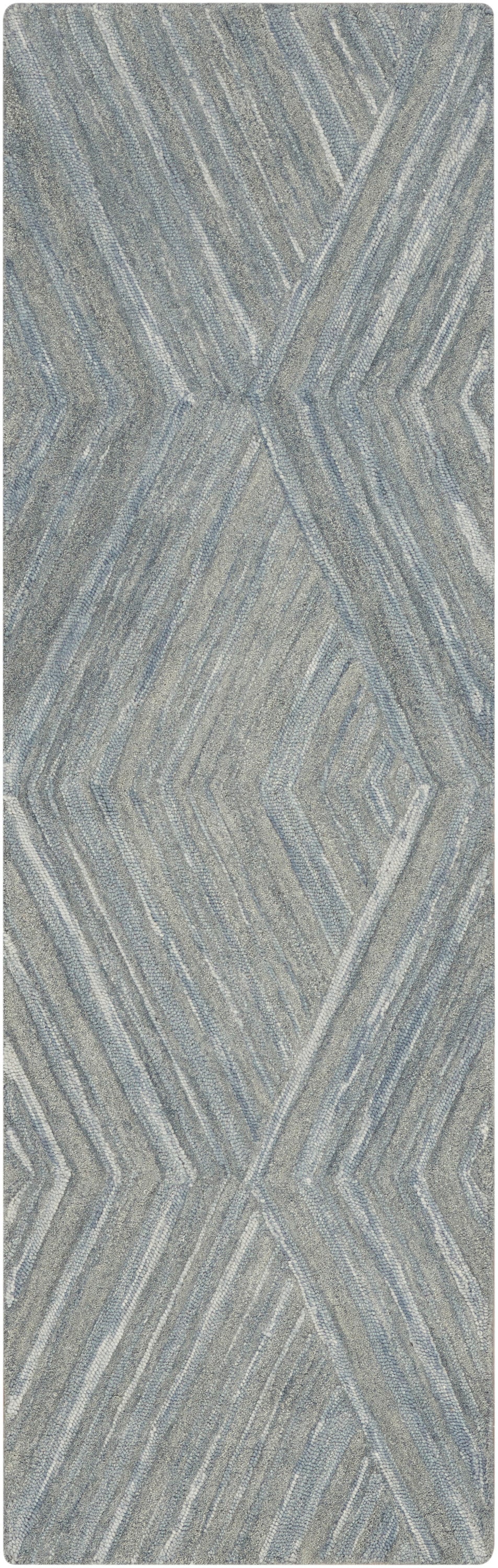Nourison Home Graceful GRU03 Blue Contemporary Hand Tufted Rug