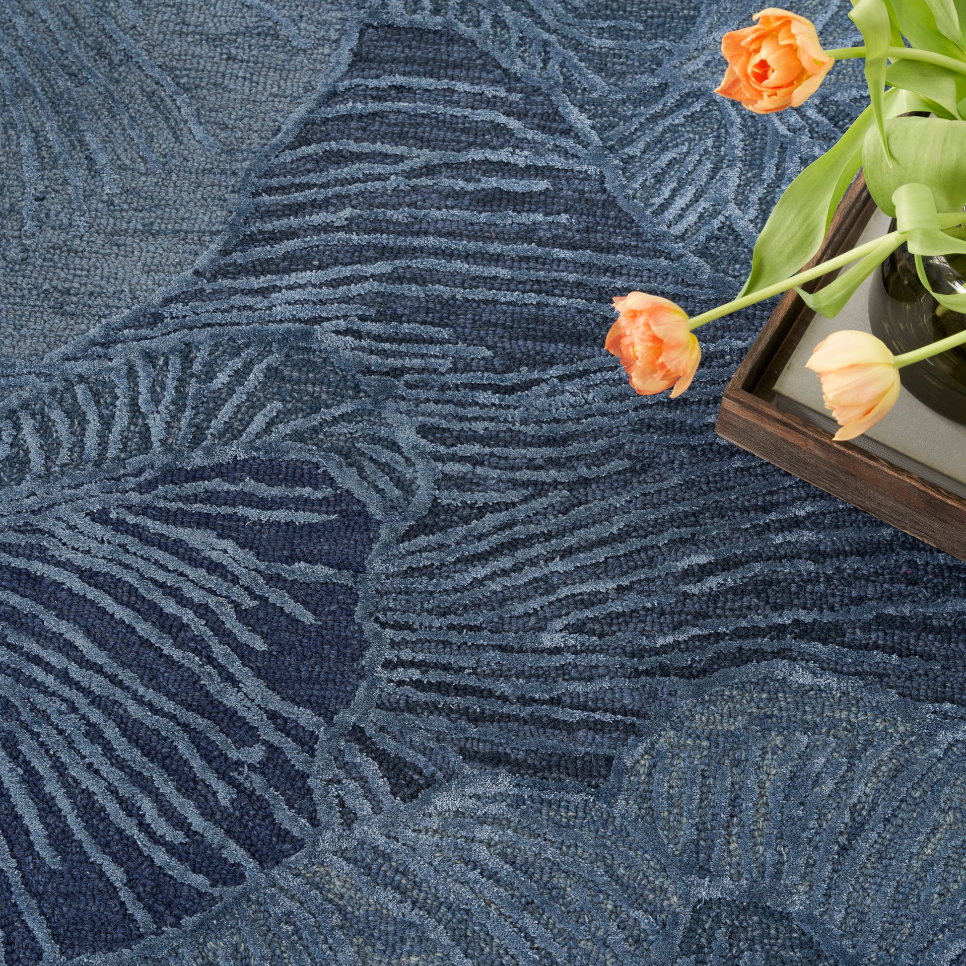Nourison Home Avra  Blue  Contemporary