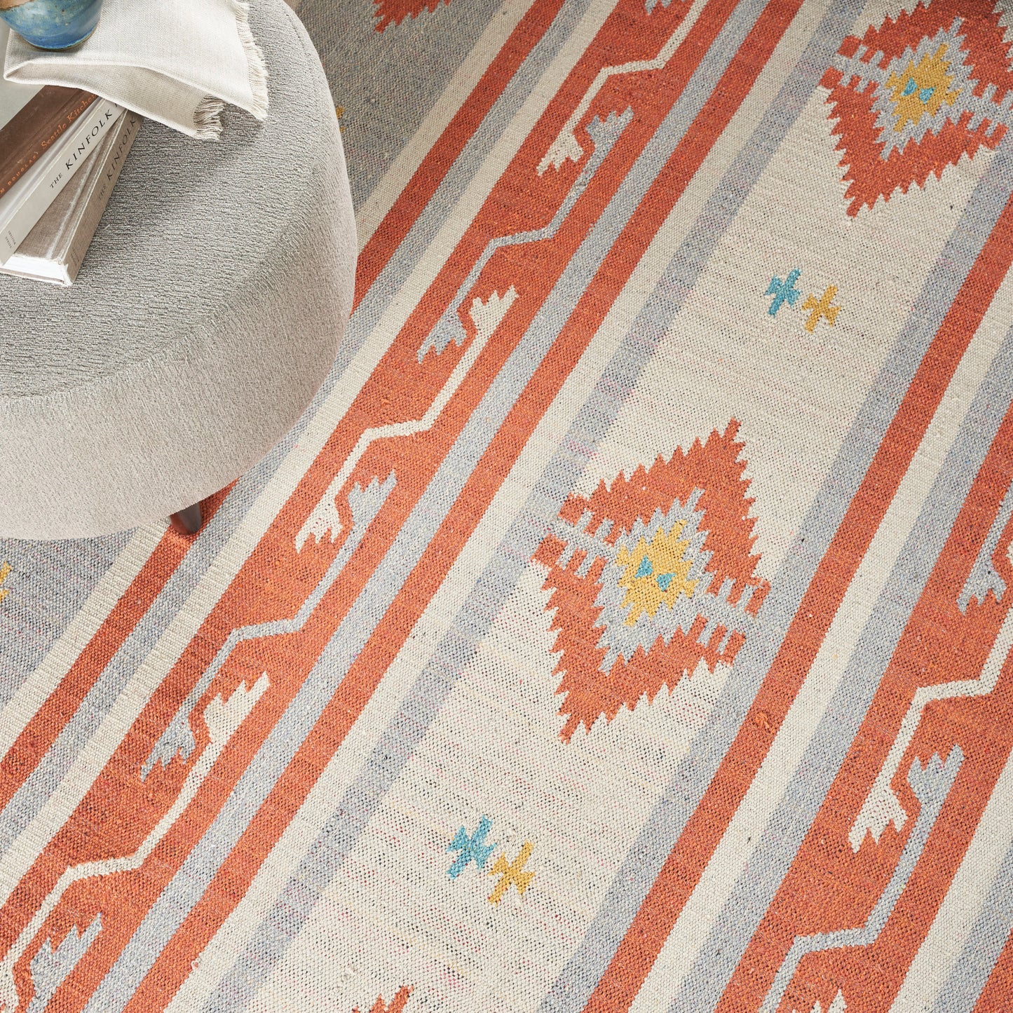 Nourison Home Baja  Ivory Grey  Transitional