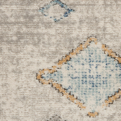 Nourison Home Quarry  Ivory Grey Blue  Contemporary