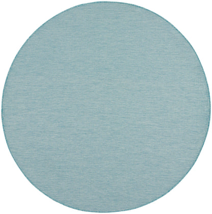 Nourison Home Positano POS01 Aqua Contemporary Power-loomed Rug