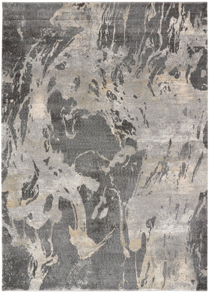 Nourison Home Fusion FSS16 Beige Grey Contemporary Power-loomed Rug