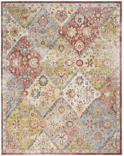 Nourison Home Soraya SOR01 Terracotta Multicolor Transitional Power-loomed Rug