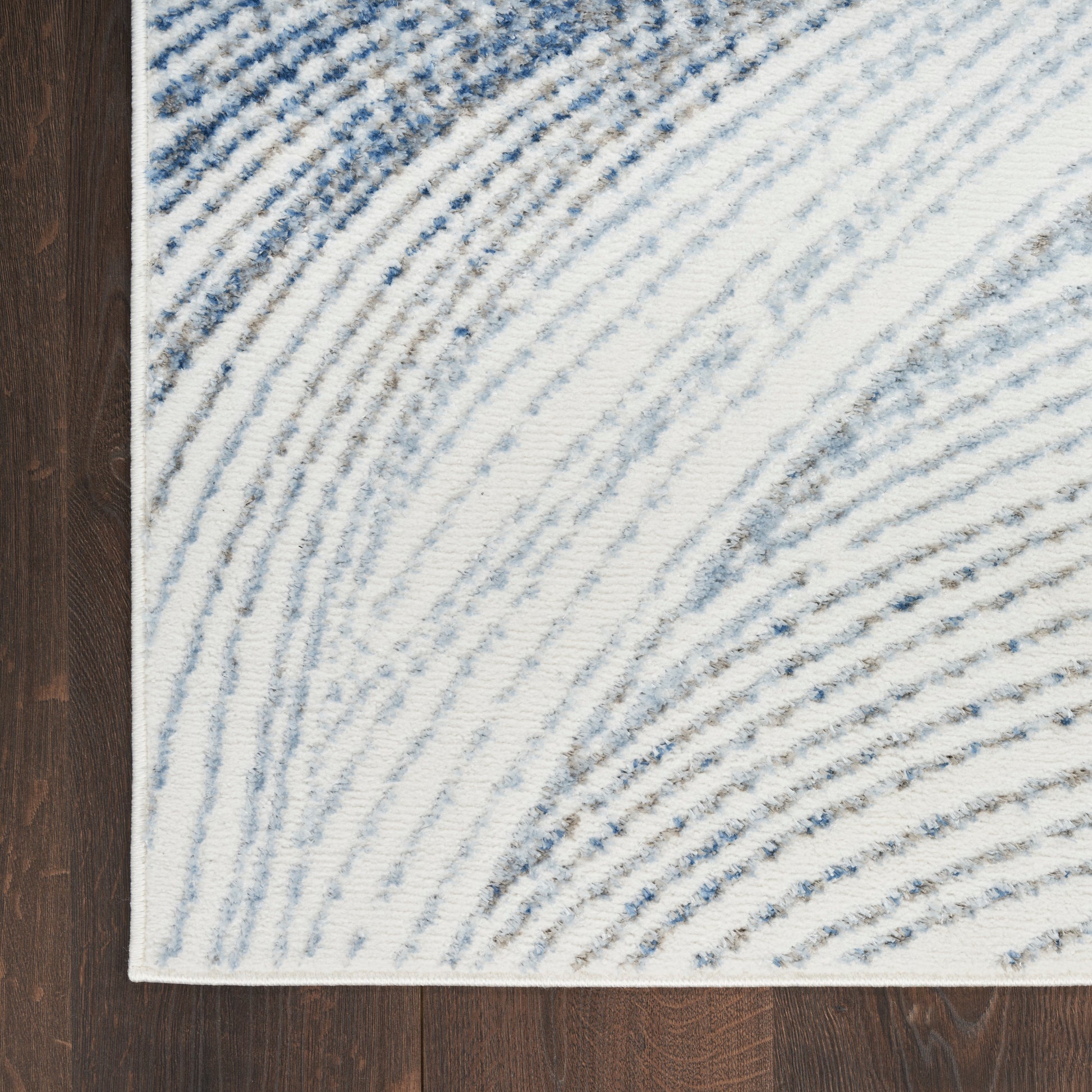 Nourison Home Fascination  Ivory Blue  Contemporary