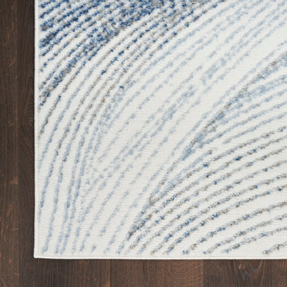 Nourison Home Fascination  Ivory Blue  Contemporary