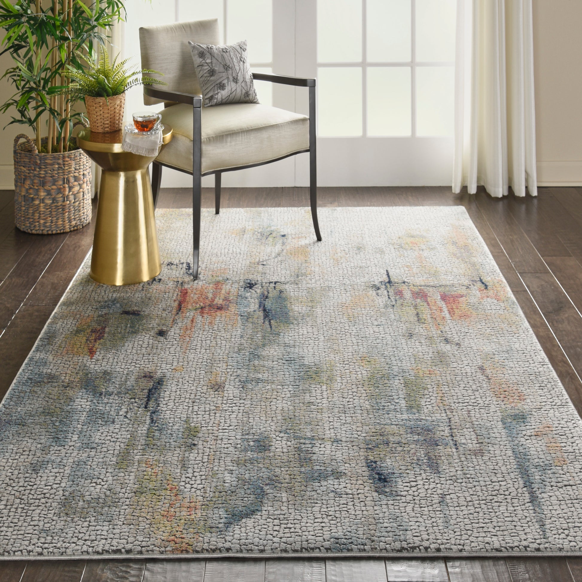 Nourison Home Ankara Global  Ivory Multicolor  Contemporary