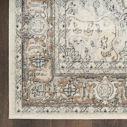 Nourison Home Quarry  Ivory Grey Taupe  Traditional