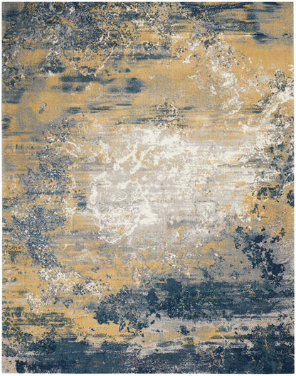 Nourison Home Twilight  Navy Gold  Contemporary