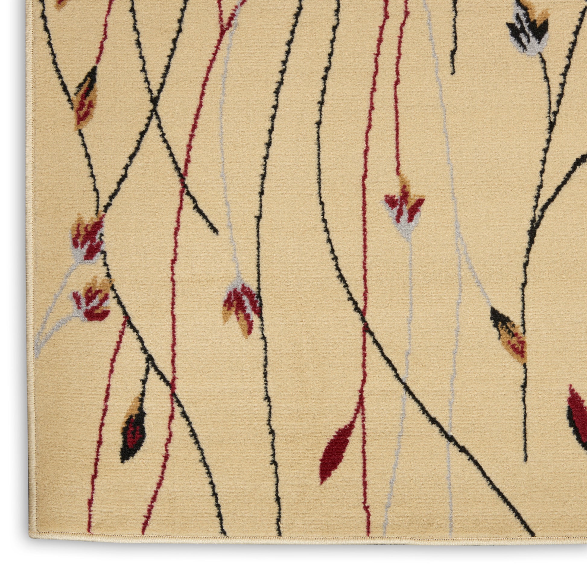 Nourison Home Grafix  Cream  Contemporary