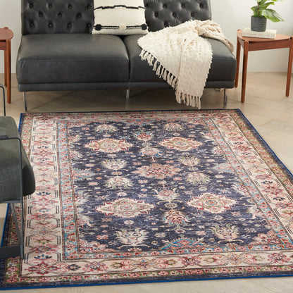 Nourison Home Fulton  Navy  Traditional