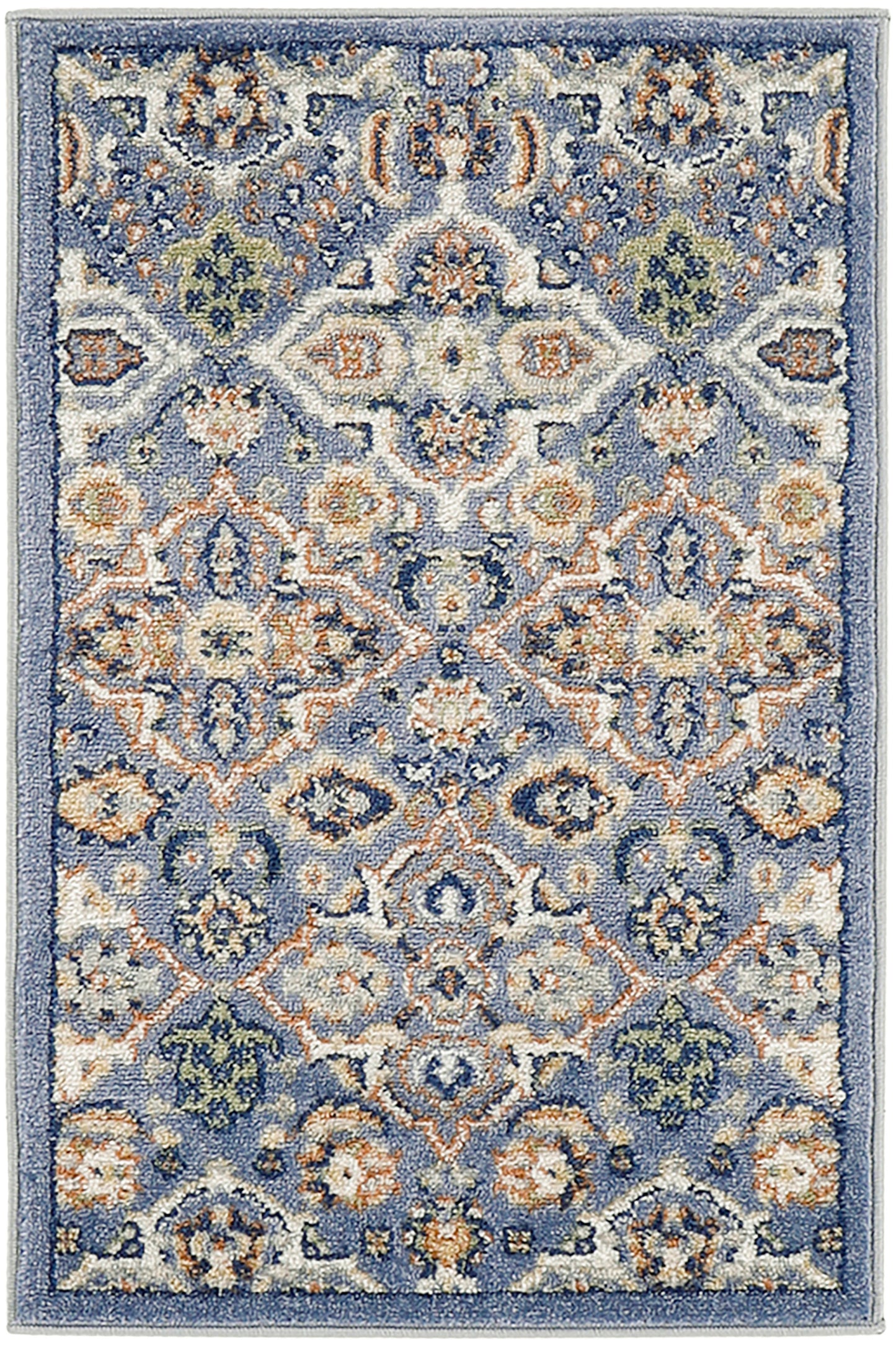 Nourison Home Allur ALR03 Light Blue Transitional Power-loomed Rug