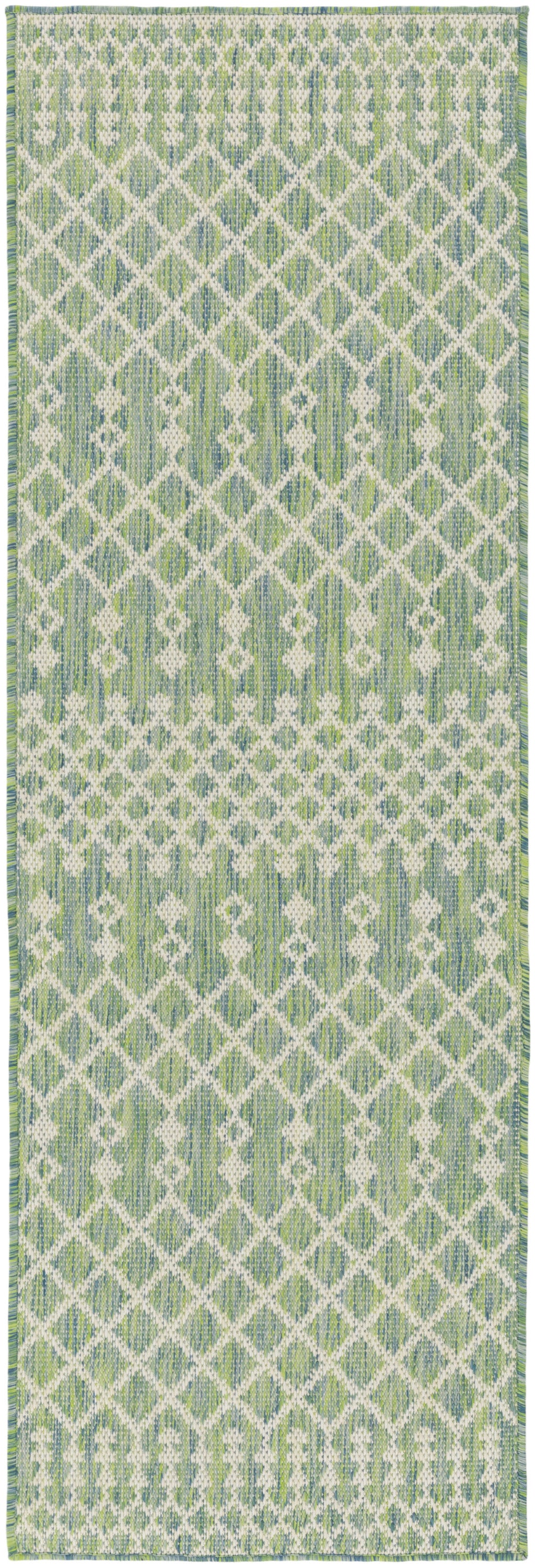 Nourison Home Positano POS02 Blue Green Contemporary Power-loomed Rug